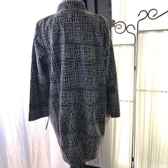 NWT Animal Print Faux Suede Jacket Coat - Picture 7 of 11